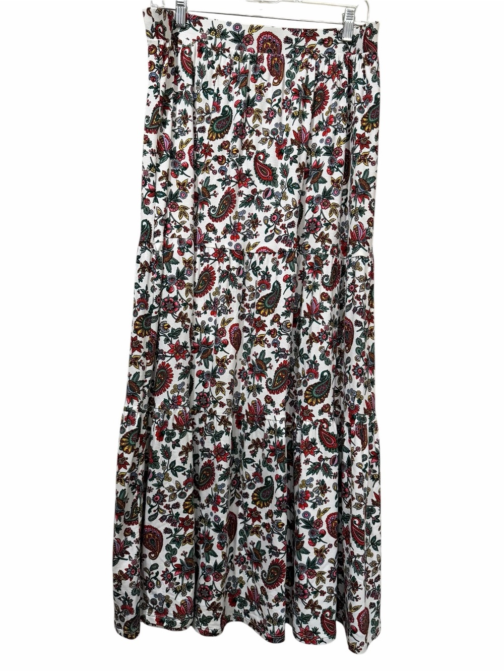 Boden women's 12 Floral Tiered Maxi Skirt Boho Summer Festival B8